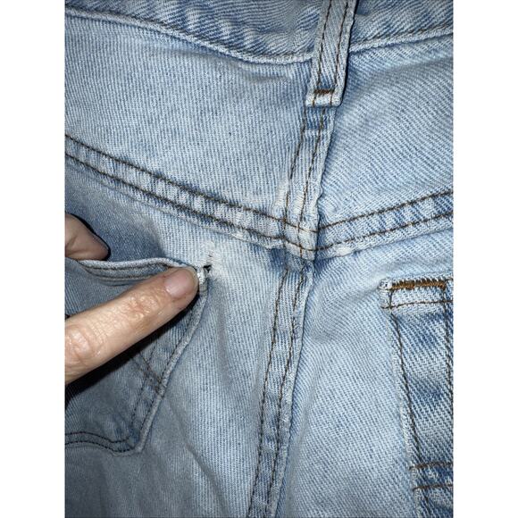 Vintage Lee High Waisted Tapered Jeans Size 8 Med Light Wash Denim USA - Picture 6 of 11